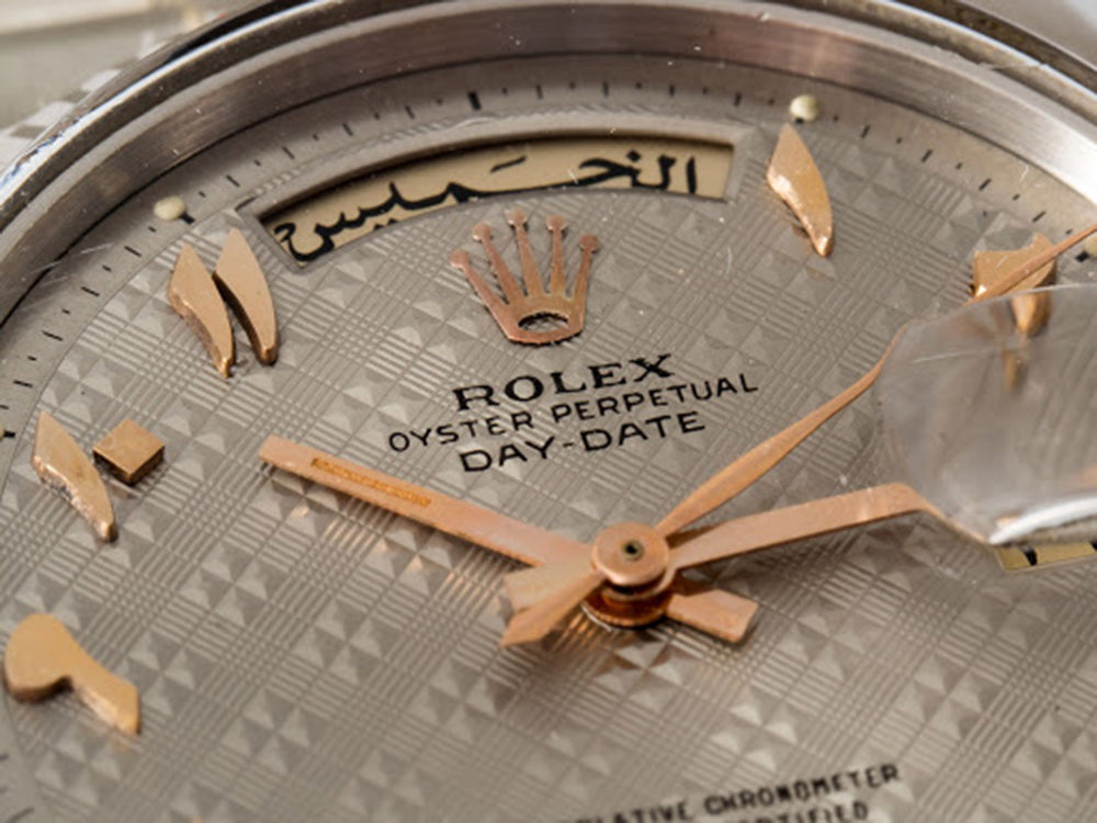 rolex arabic dial watch