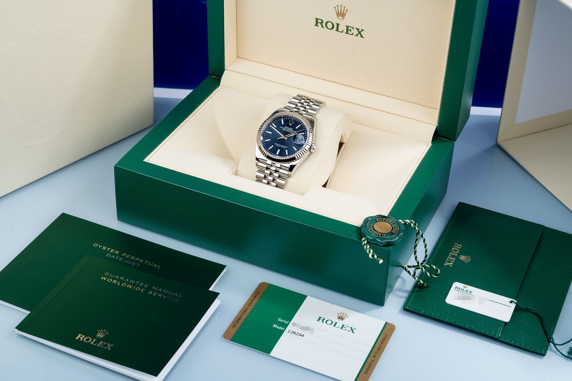 Rolex in box with warranty