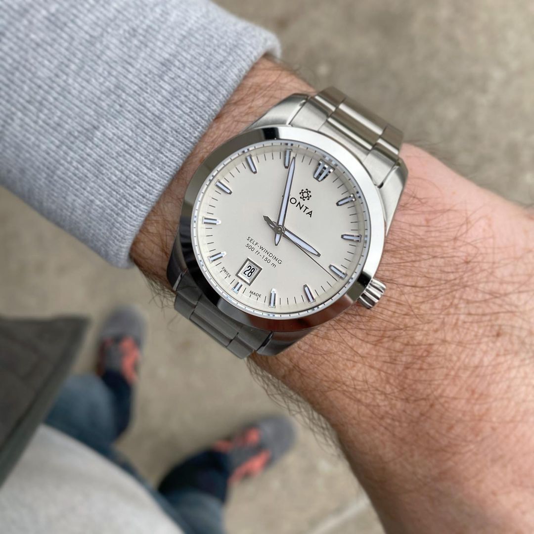 white dial MONTA Noble watch