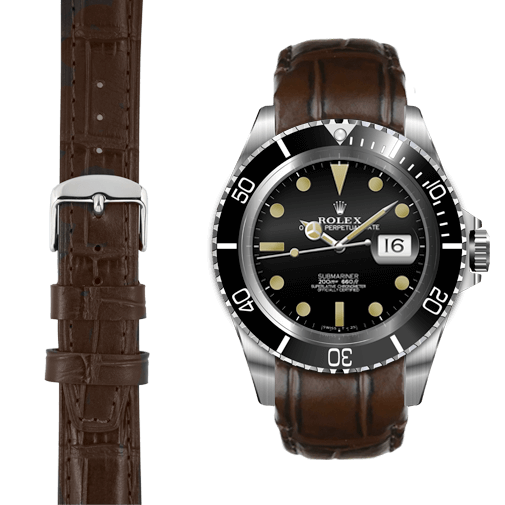 Leather Strap for Rolex Submariner 1680 