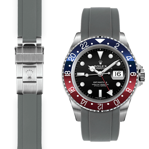 rolex pepsi rubber strap