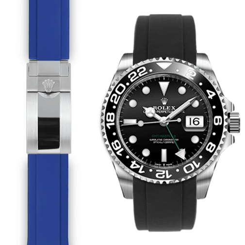 rolex gmt master ii rubber strap