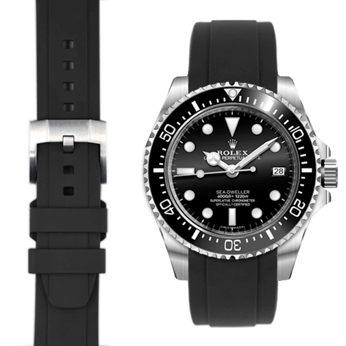 rolex sea dweller with rubber strap