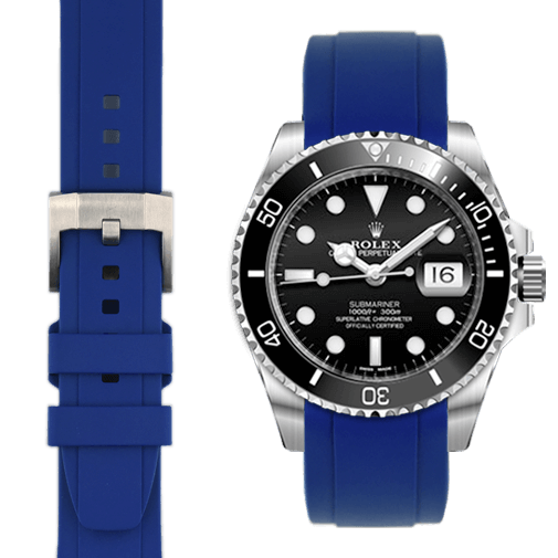 rolex submariner blue rubber strap