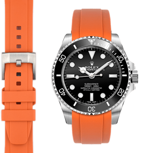 rolex submariner orange rubber strap