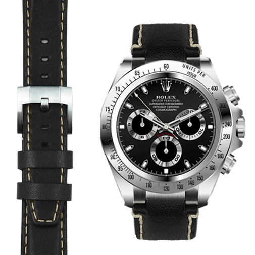 rolex daytona leather band