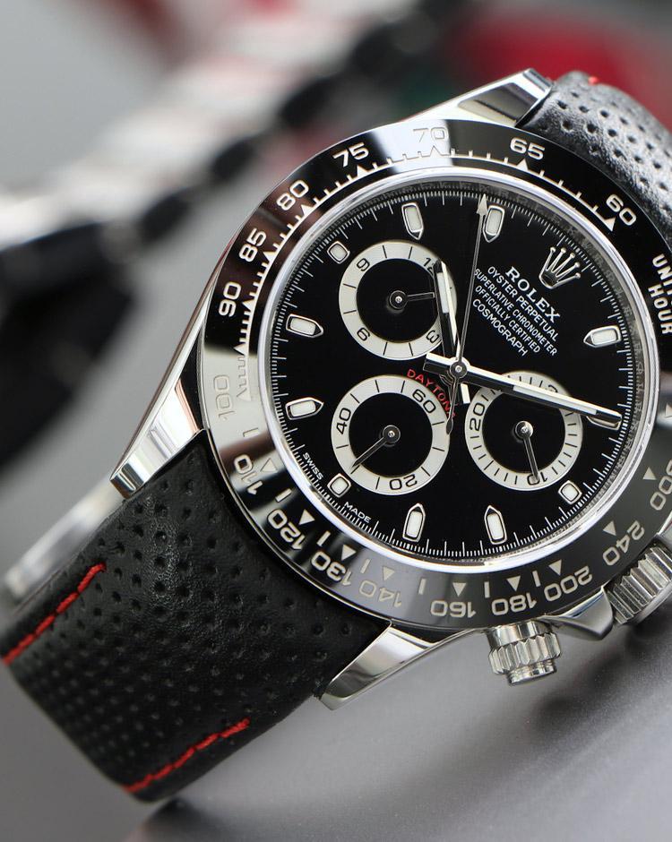 leather rolex watches for men