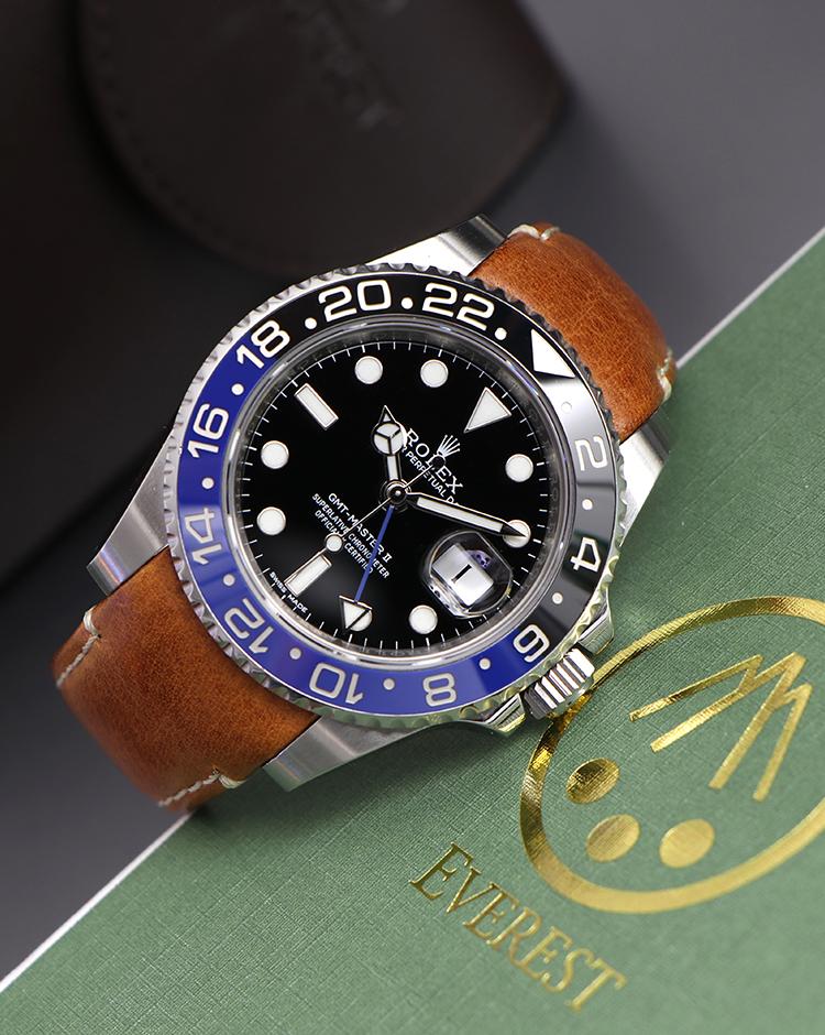 rolex gmt leather