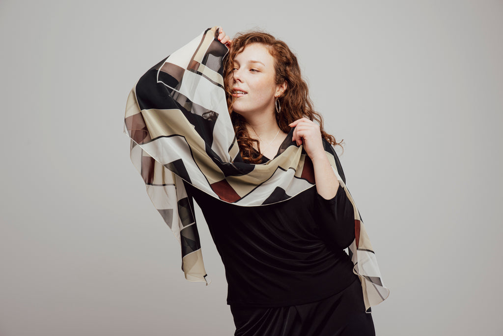 La collection de foulards de Christine Mercier designer