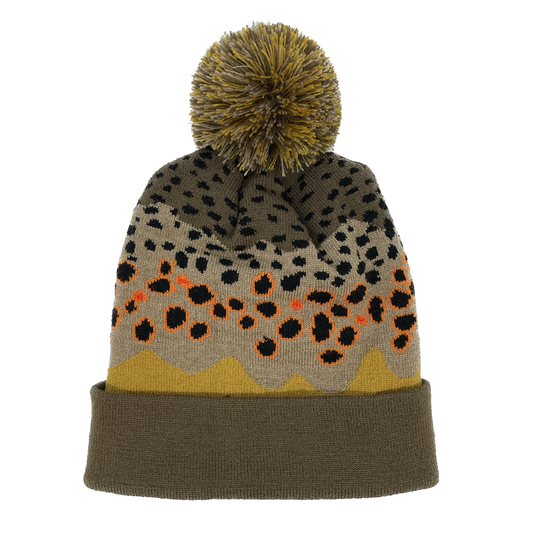 Brook Trout Skin Knit Hat – RepYourWater