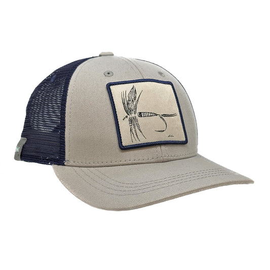  Fish and Forest Men's Fishing Hat - Unisex/Men's Grey Curved  Bill Hat - Men's Fishing Hats - Unisex Hats and Ball Caps - Fitted and  Adjustable Options (CURVED BILL FITTED SIZE