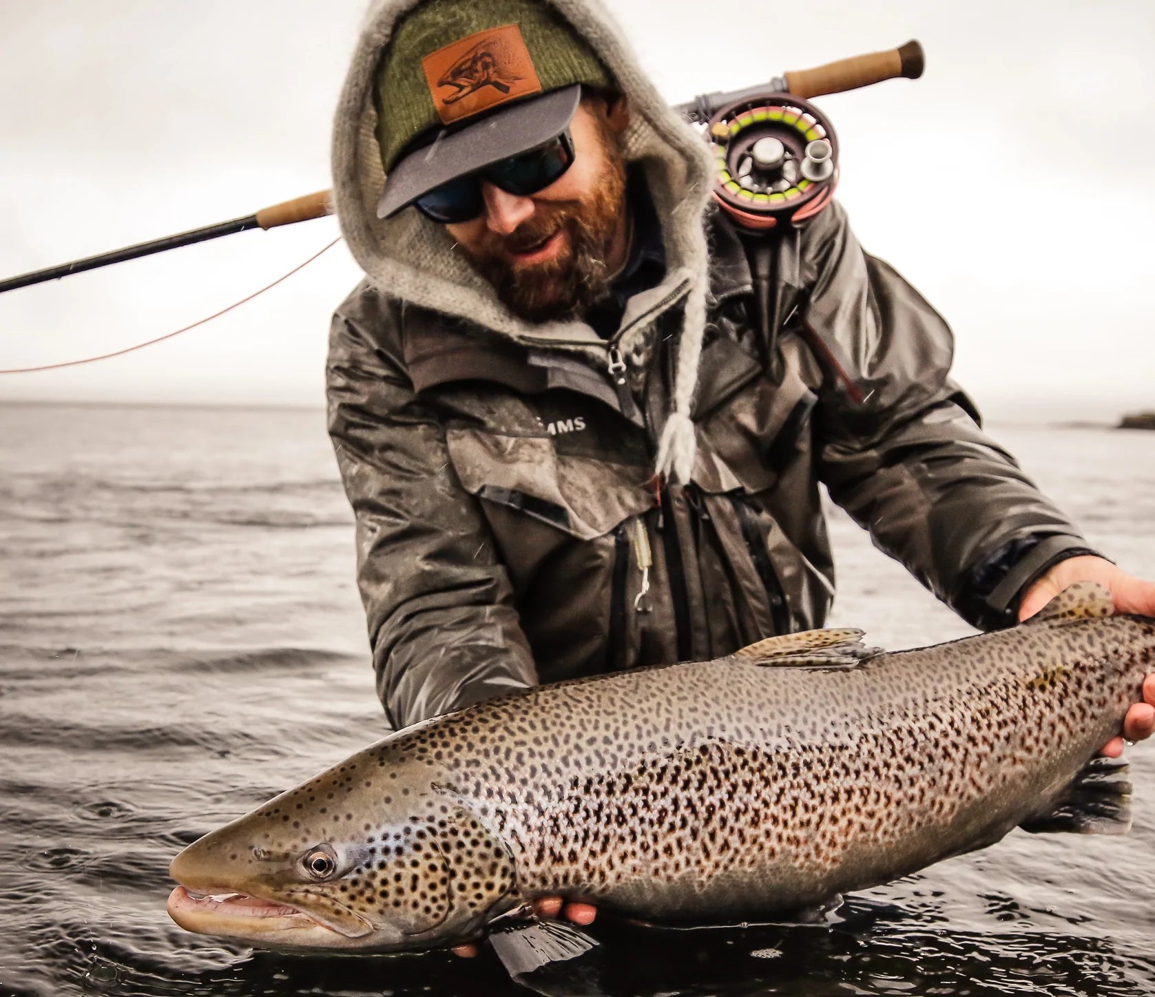 Rep Your Water Brown Trout Can Cooler - Fly Fishing