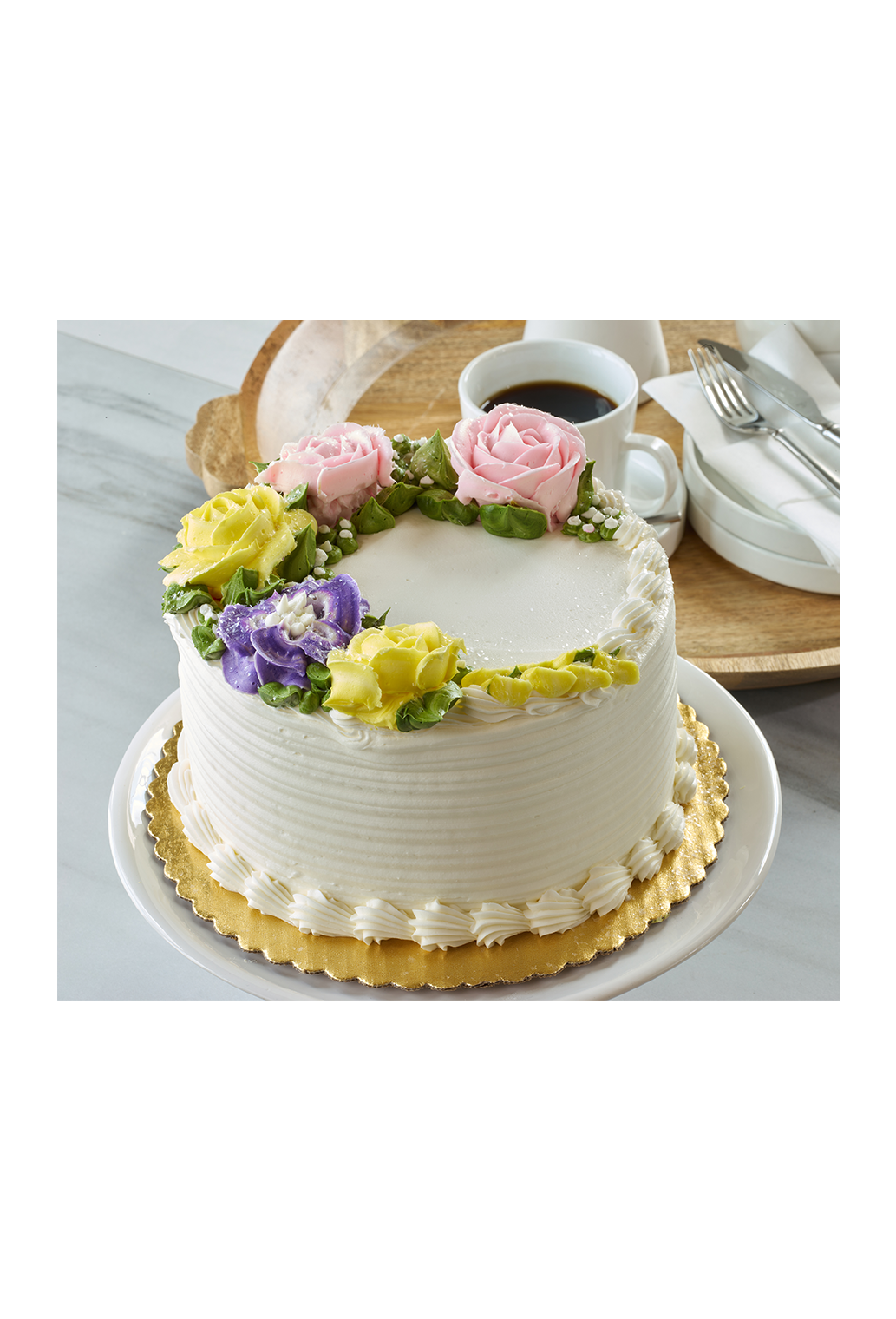 Online Cake Order - Spring Flowers Round #1Standard - Michael Angelos product image