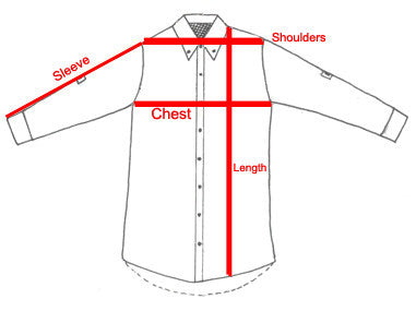 Image result for shirt measurements