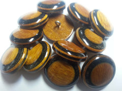 wooden jacket buttons