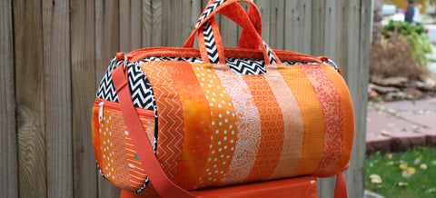 Scrappy Orange Daily Duffle – Sassafras Lane Designs