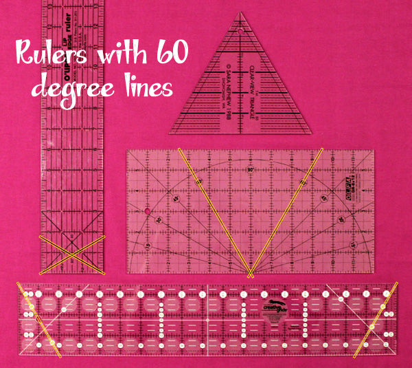 QS 60 Degree Triangle Ruler – Mad B's quilt and sew