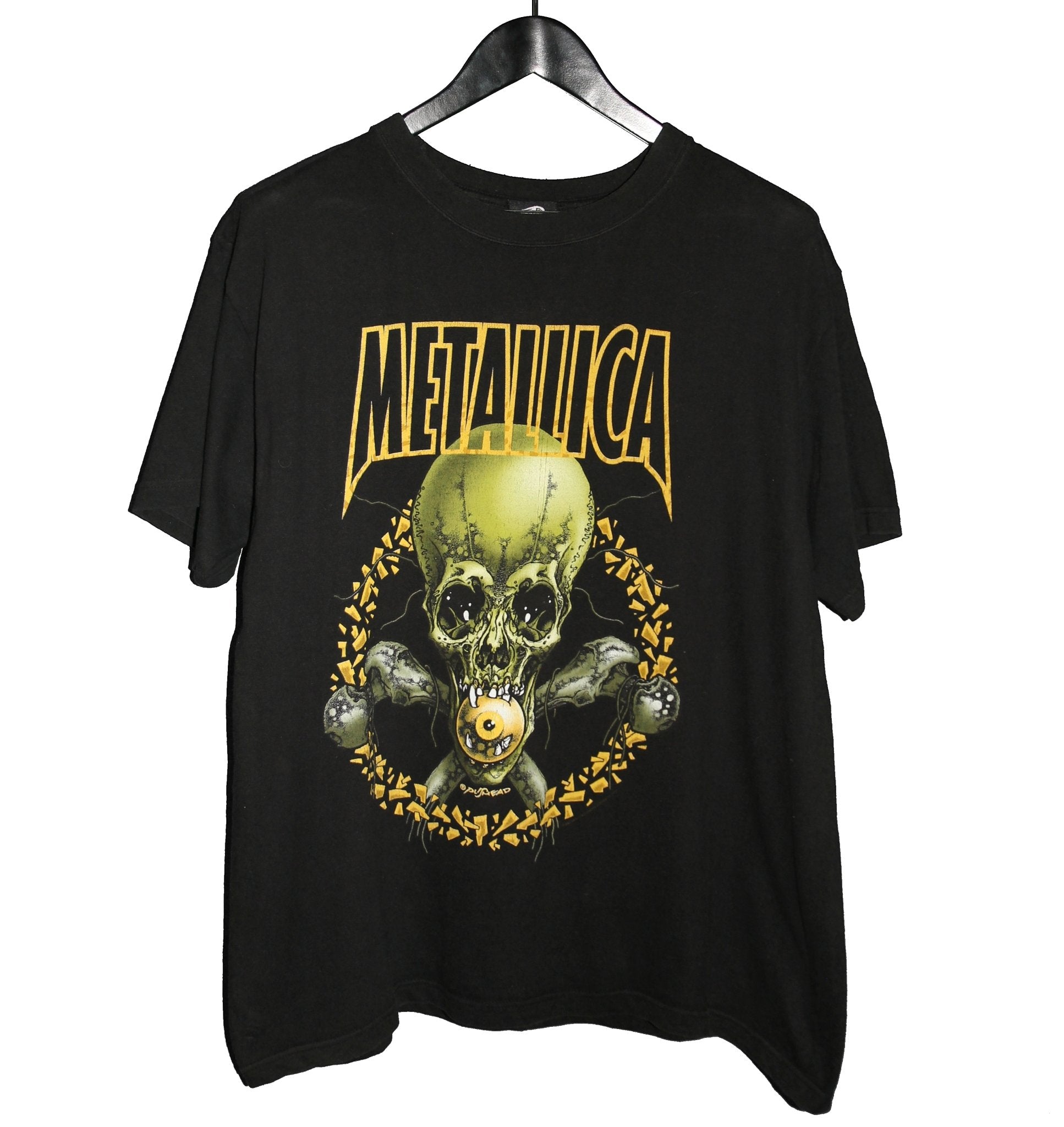 Metallica 2001 Pushead No Leaf Clover Shirt – Faded AU