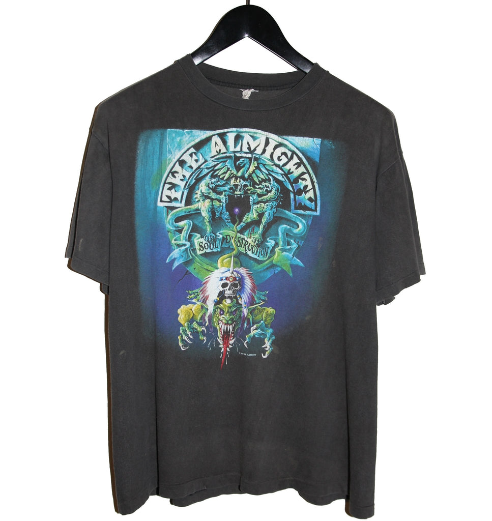 The Almighty 1990 Soul of Destruction Tour Shirt – Faded AU