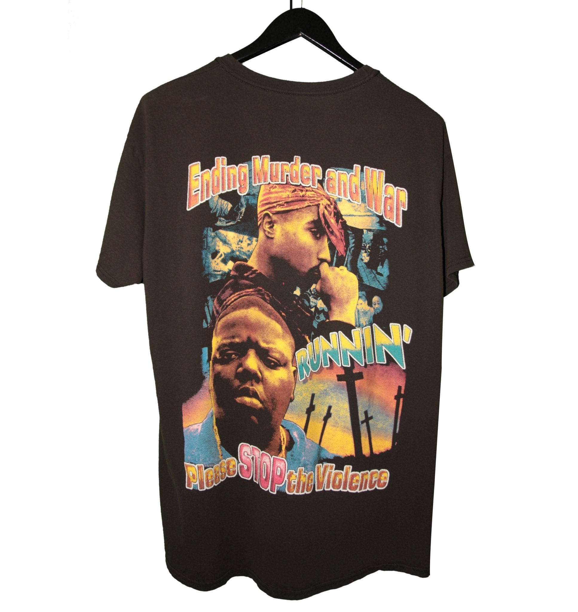 買付注文 激レア 2PAC×BIGGIE rap-t(Lsize) - トップス