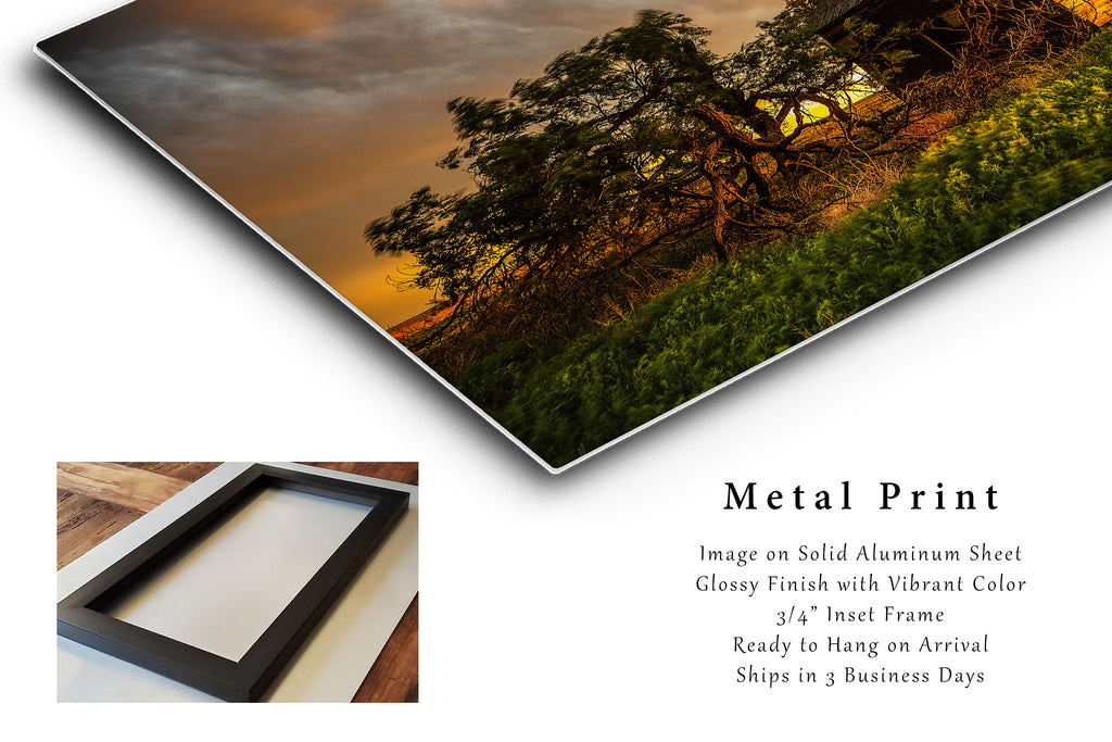 Metal Print | Barn at Sunset Photo | Artwork | Great Plains W – Southern Plains Photography