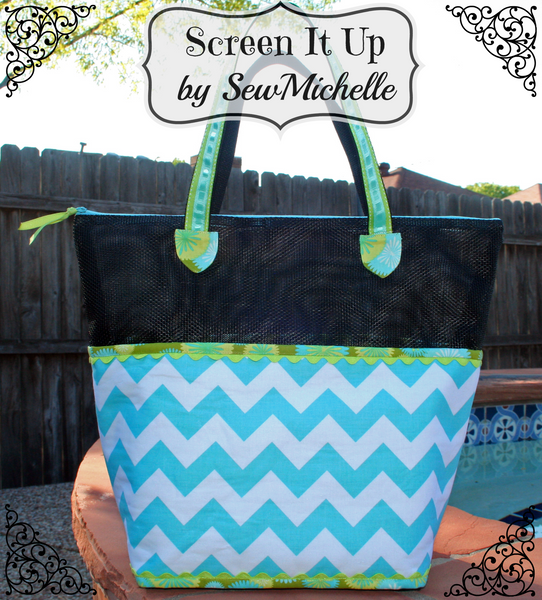 SewMichelle Pet Screen Tote Bag Easy Sewing Pattern for Beginners ...