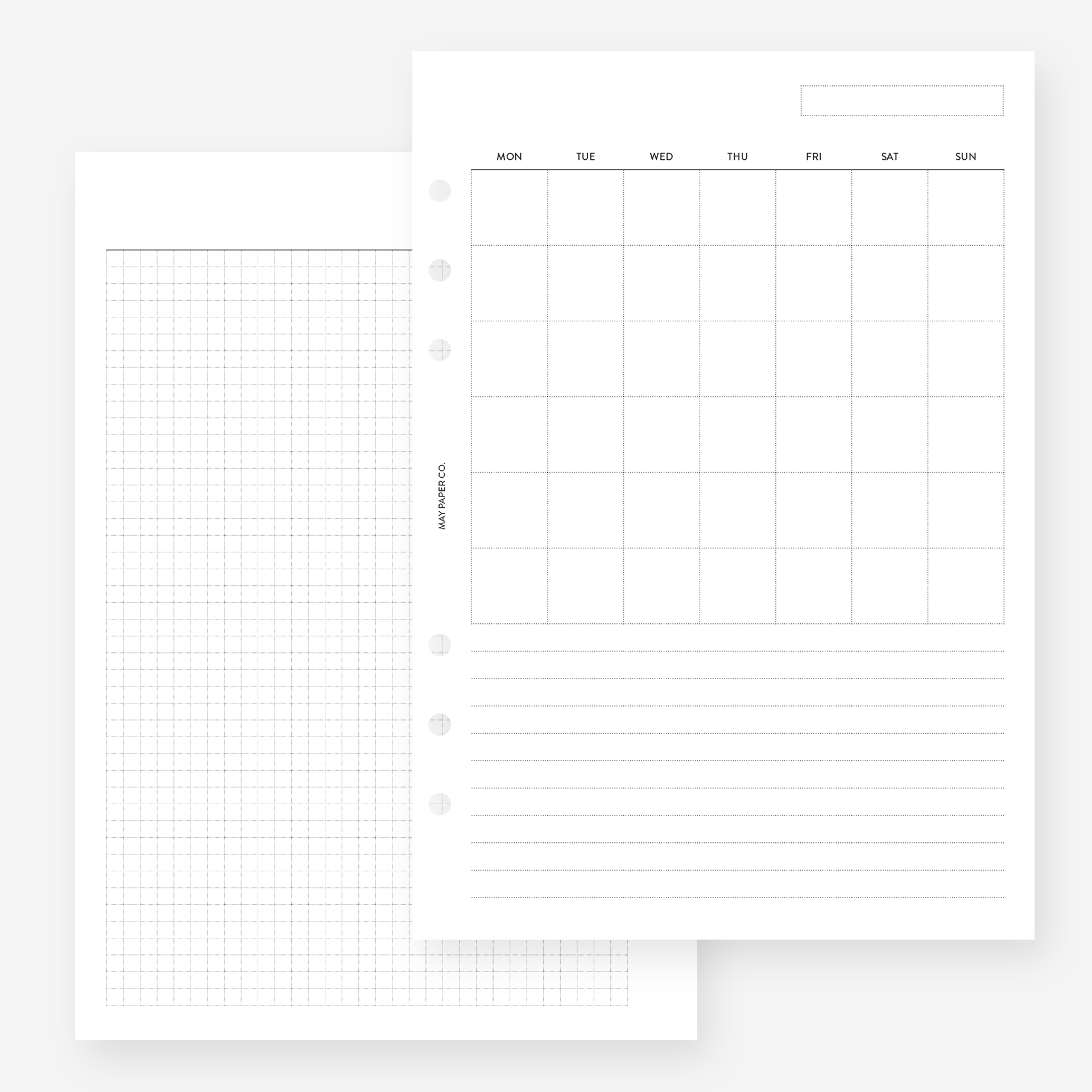 2024 MO2P MONTHLY Planner Insert, MAY PAPER CO.