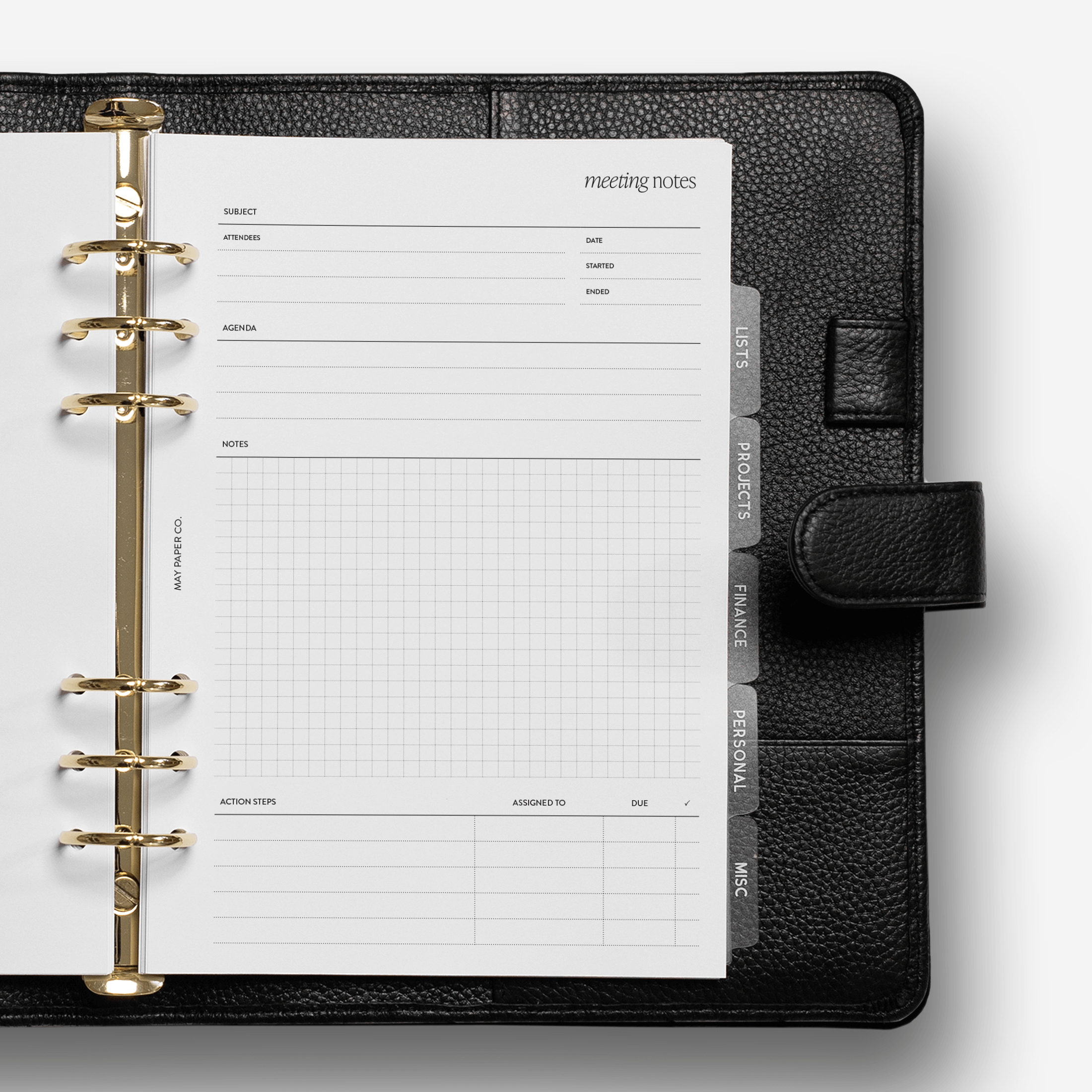 Daily Planner Inserts No. 12 | The Executive Agenda | Planner Refill Pages