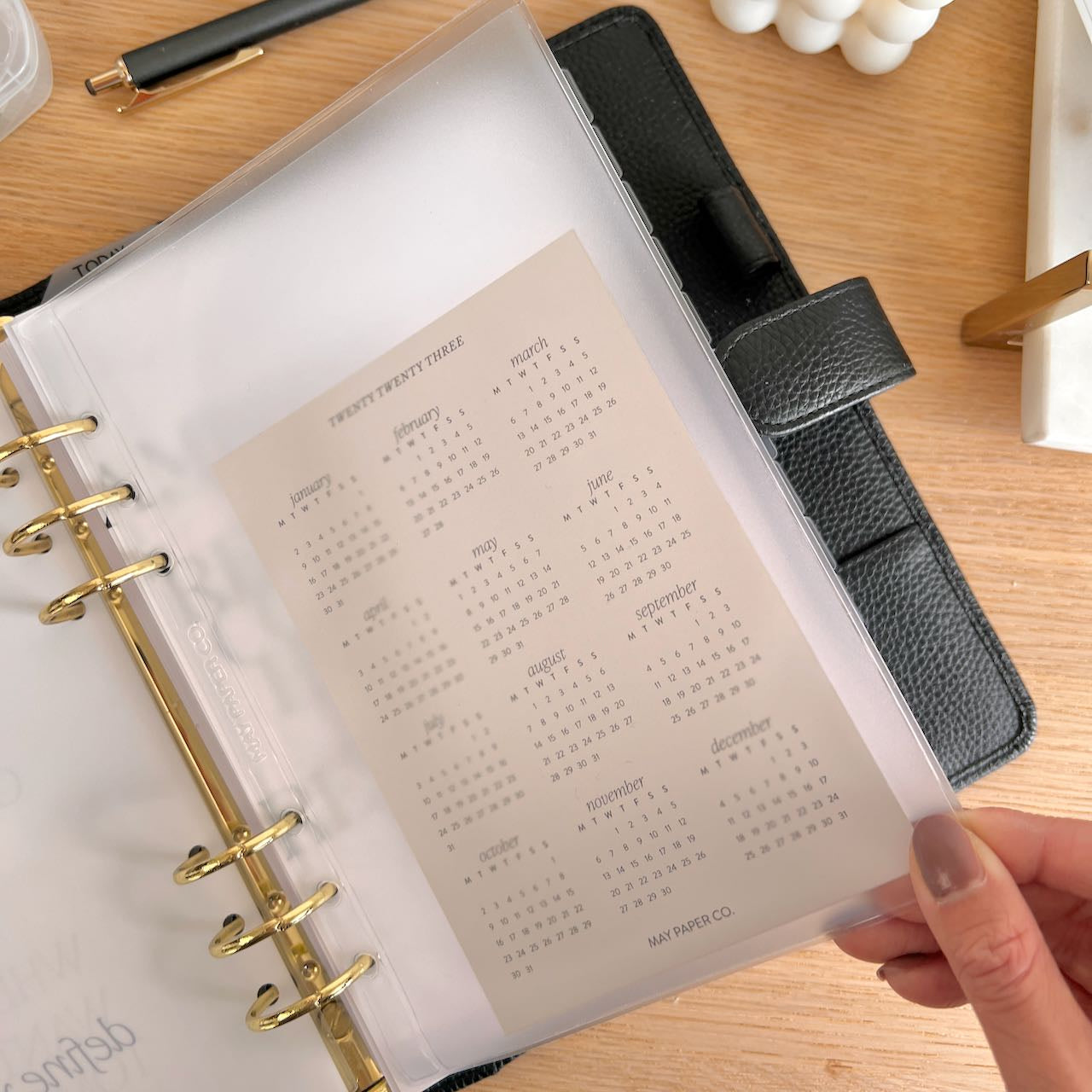 Buy Clear Planner Ad Anelli Tinaplanner Clear Agenda Ad Anelli 30mm Online  in India 