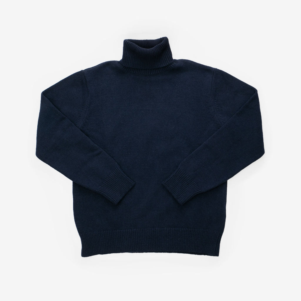 Universal Works Roll Neck Sweater Navy