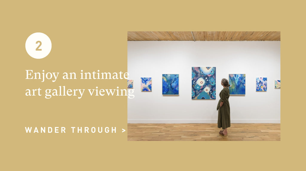 Intimate Art Gallery Exhibit