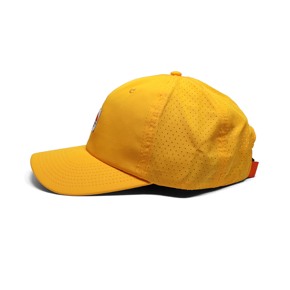 KICKS/HI<BR>SPRING '20<BR>'SUNRISE' 6-PANEL RUNNING CAP (GOLD)