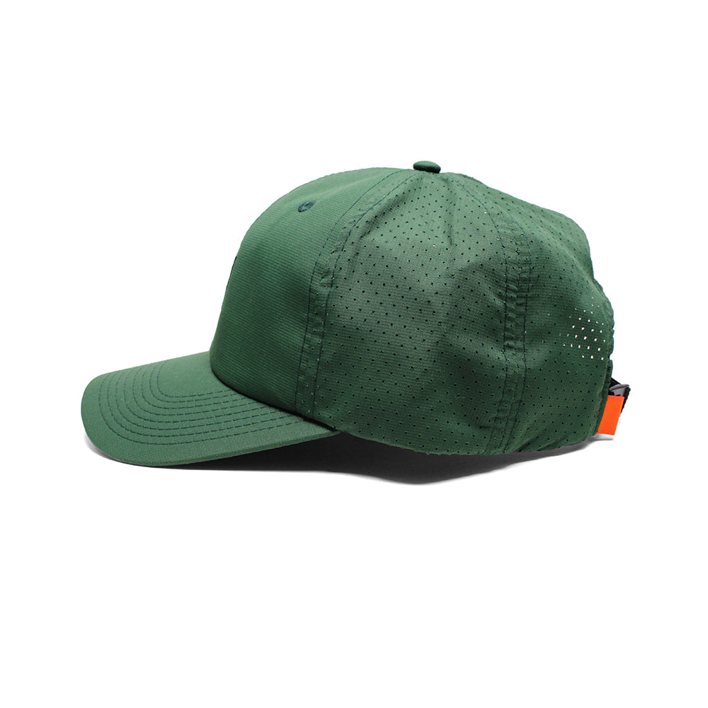 KICKS/HI<BR>SPRING '20<BR>'SUNRISE' 6-PANEL RUNNING CAP (FOREST GREEN)