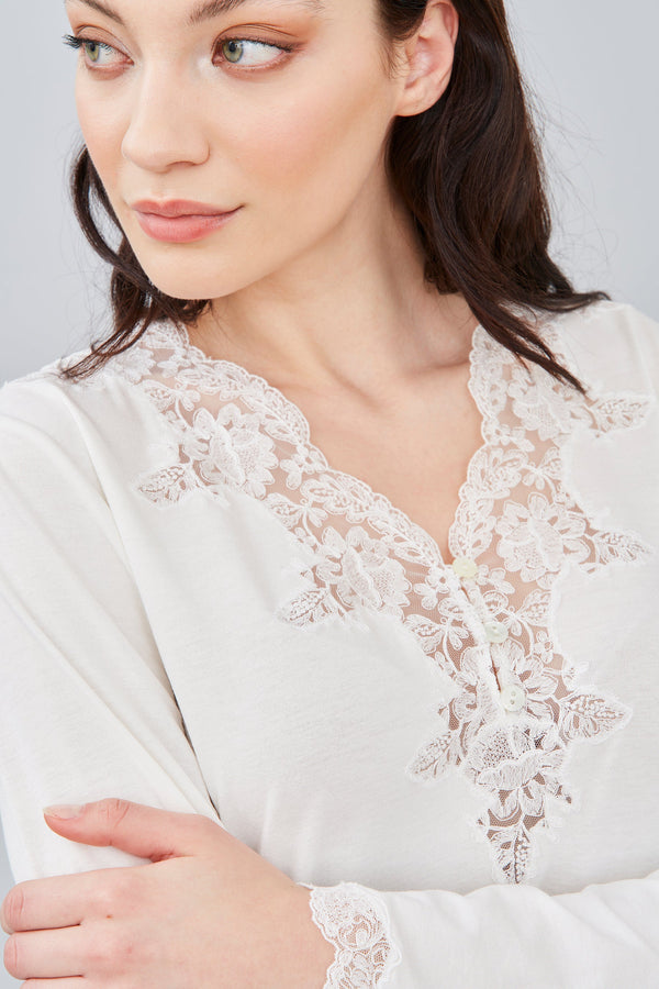 Viscose Jersey Short Nightgown – Flora Lastraioli Shop Online