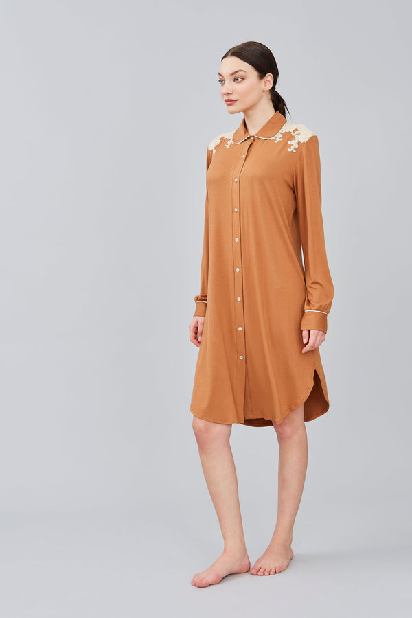 Viscose Jersey Short Nightgown – Flora Lastraioli Shop Online