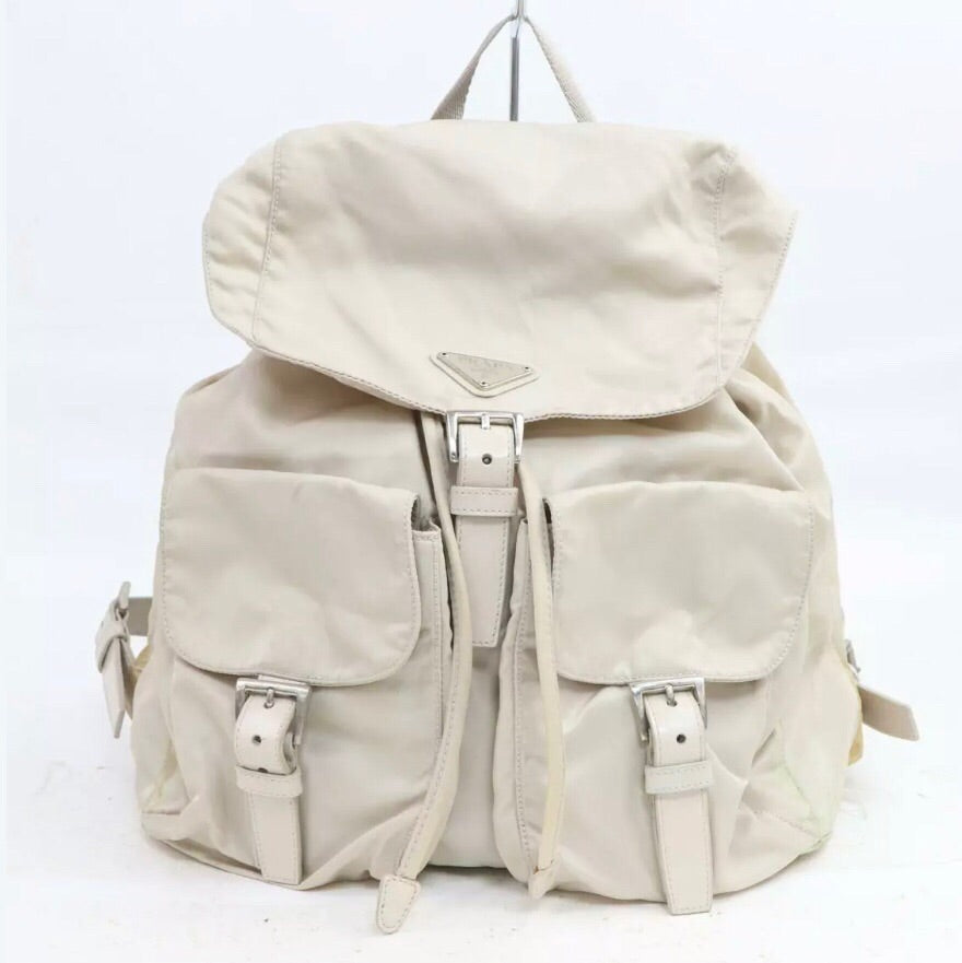 Prada Vela Nylon Backpack in Cream – Rad Treasures