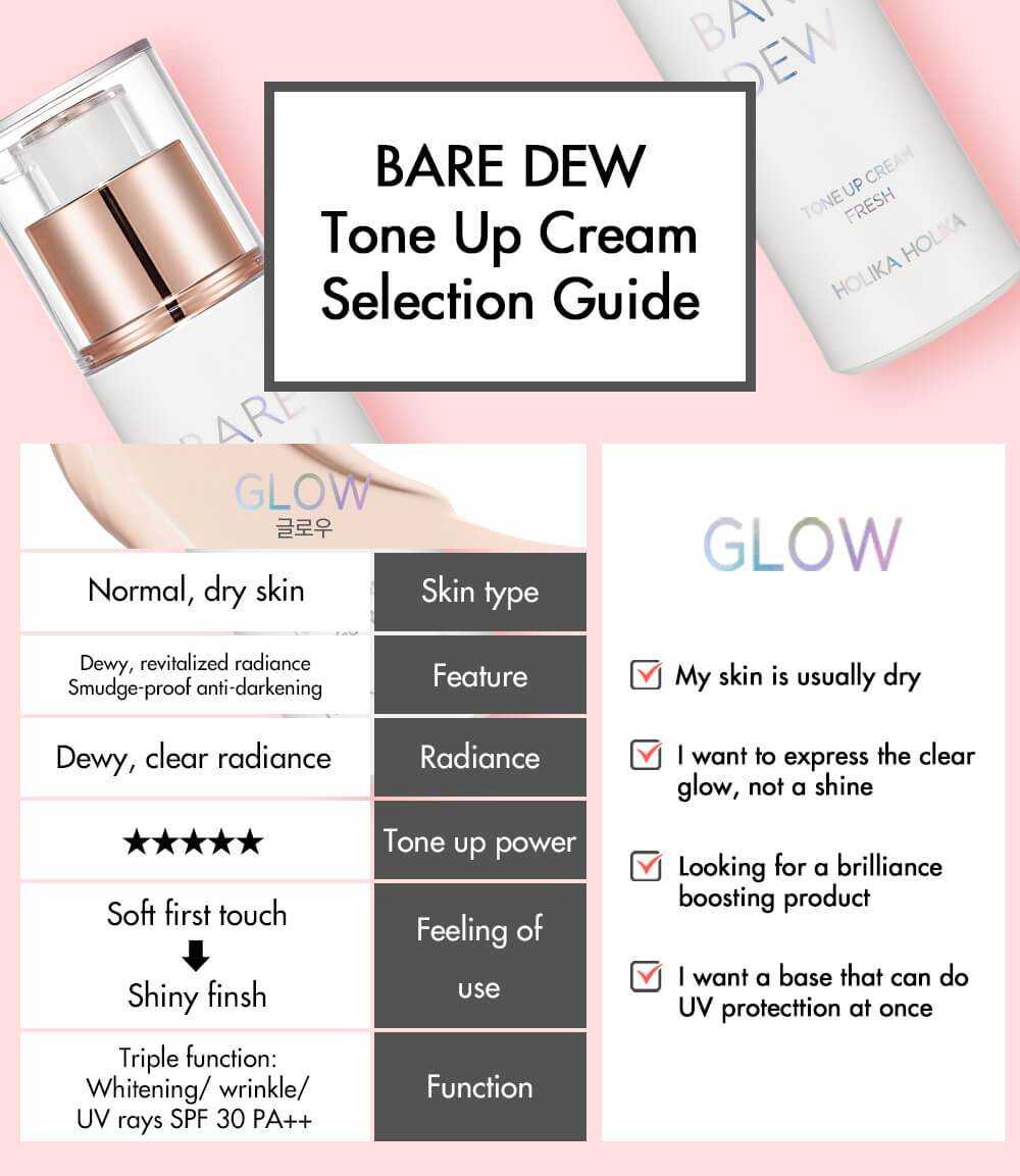 Primer Baby Skin | Bare Dew Tone Up Cream Glow