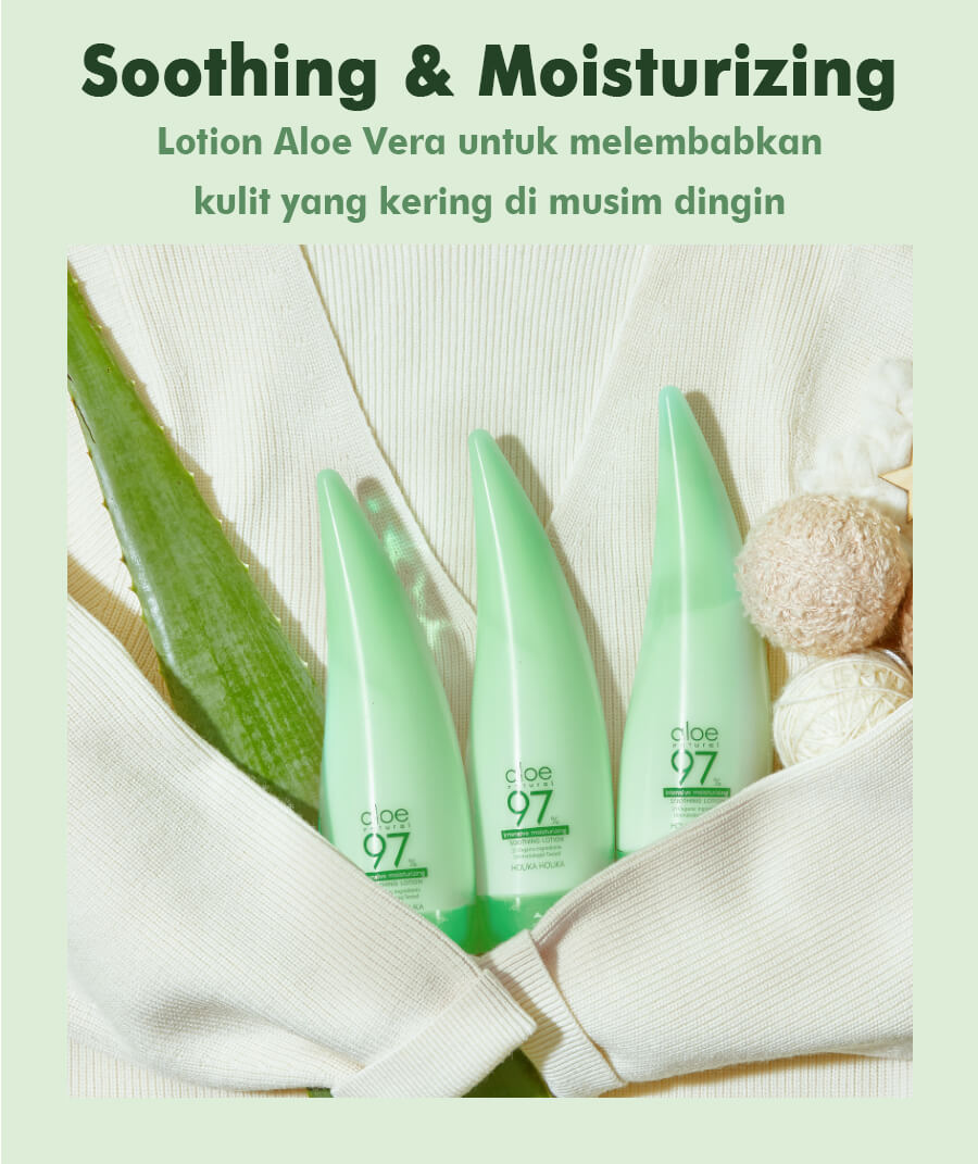 Aloe 97% Soothing Lotion Intensive Moisturizing | Pelembab Wajah & Tubuh