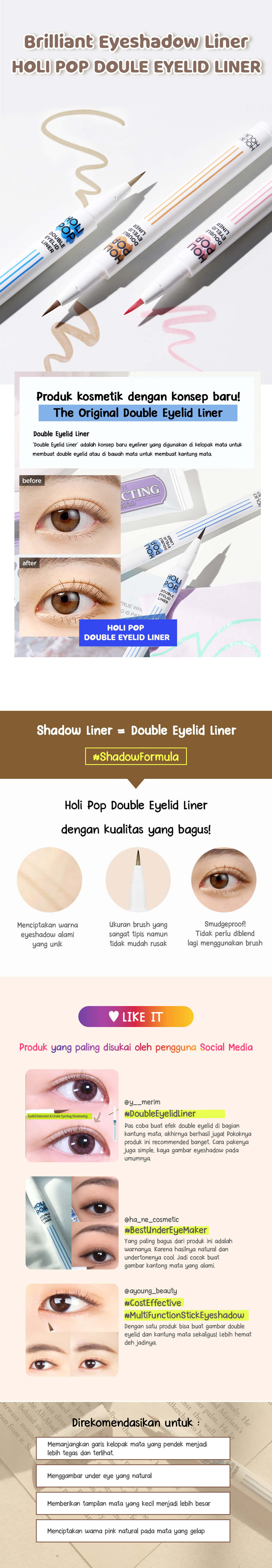 Holi Pop Double Eyelid Liner | Aegyosal Liner