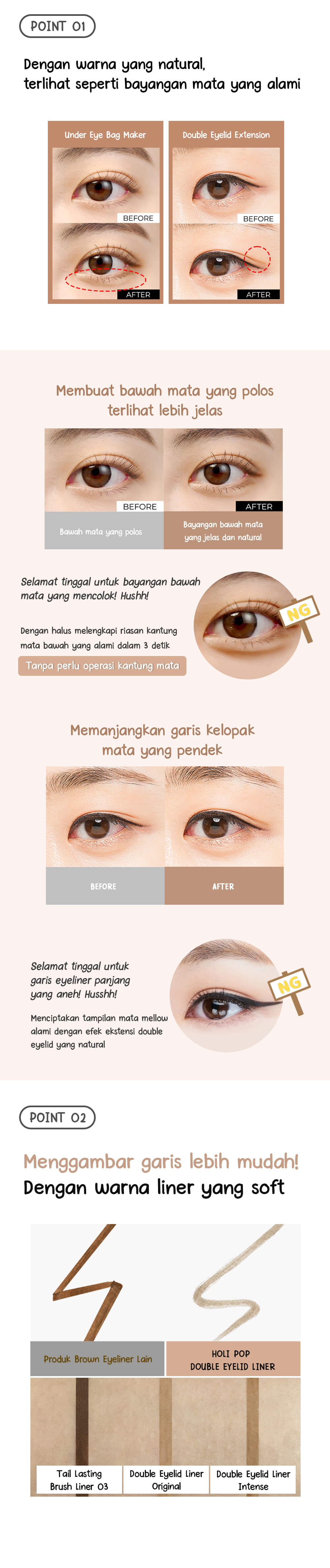 Holi Pop Double Eyelid Liner | Aegyosal Liner