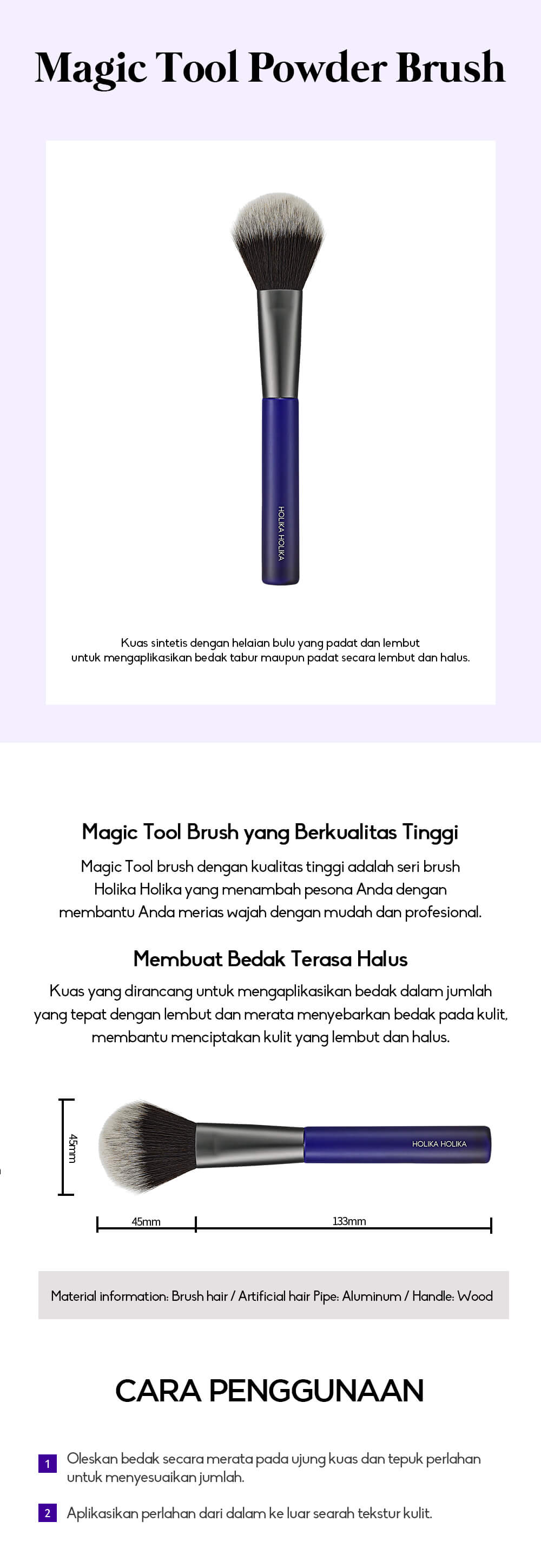 Magic Tool Powder Brush | Kuas Bedak