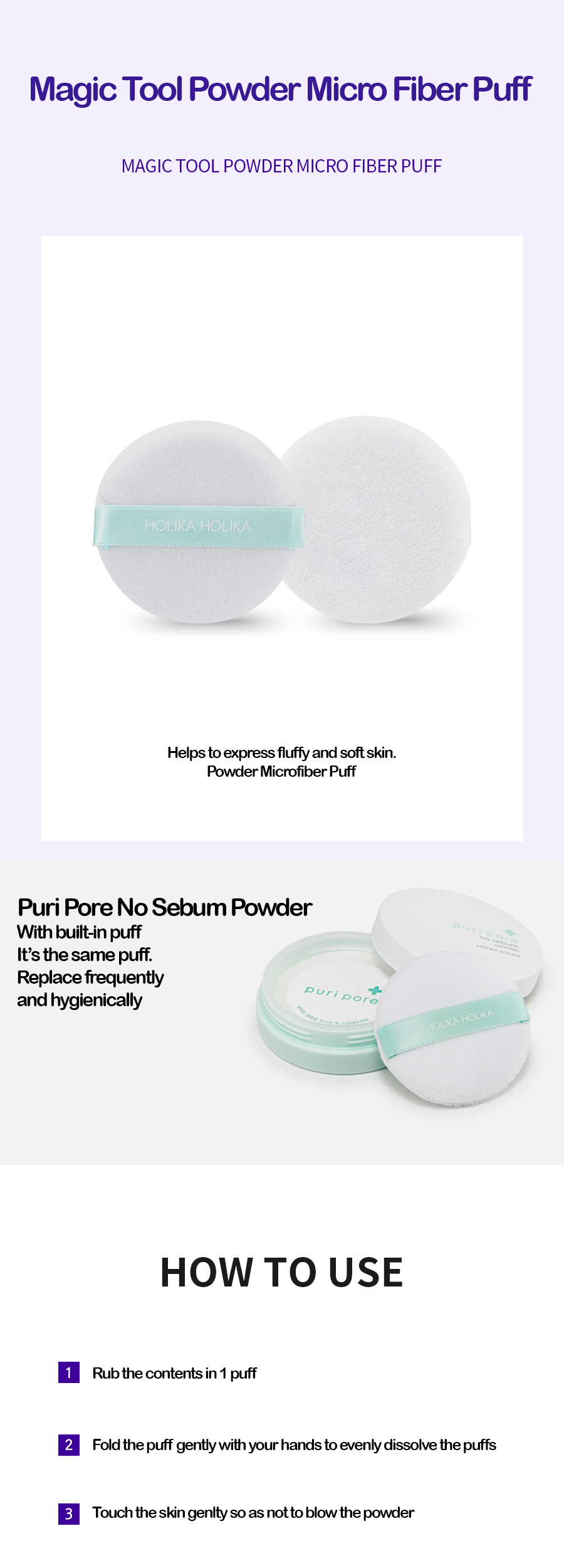 Puff Bedak | Magic Tool Powder Micro Fiber Puff