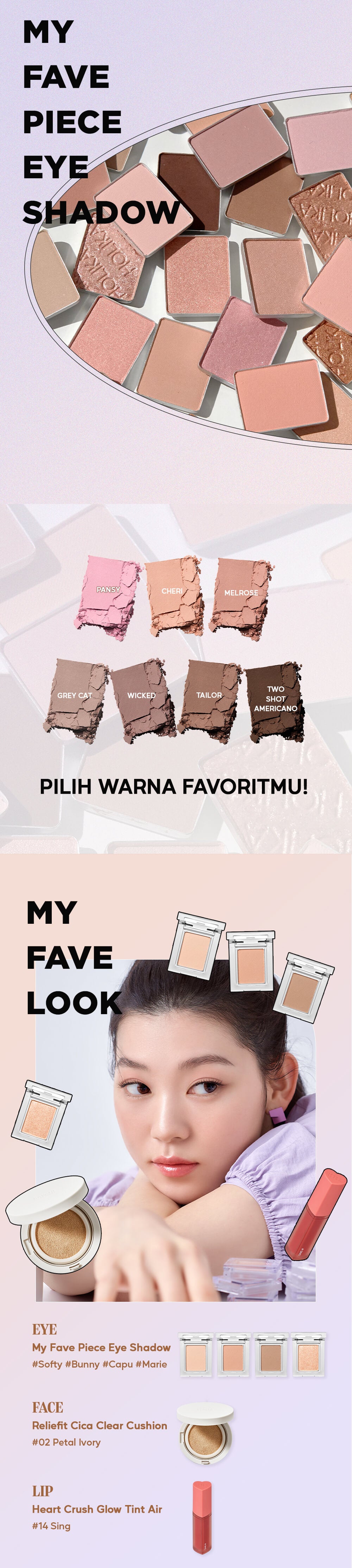 My Fave Piece Eye Shadow | Matte Single Shadow