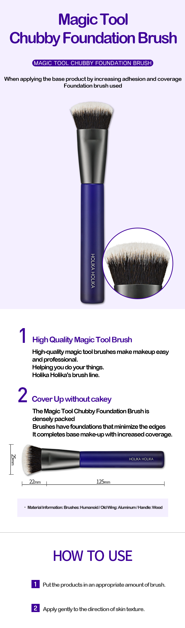 Kuas Foundation | Magic Tool Chubby Foundation Brush