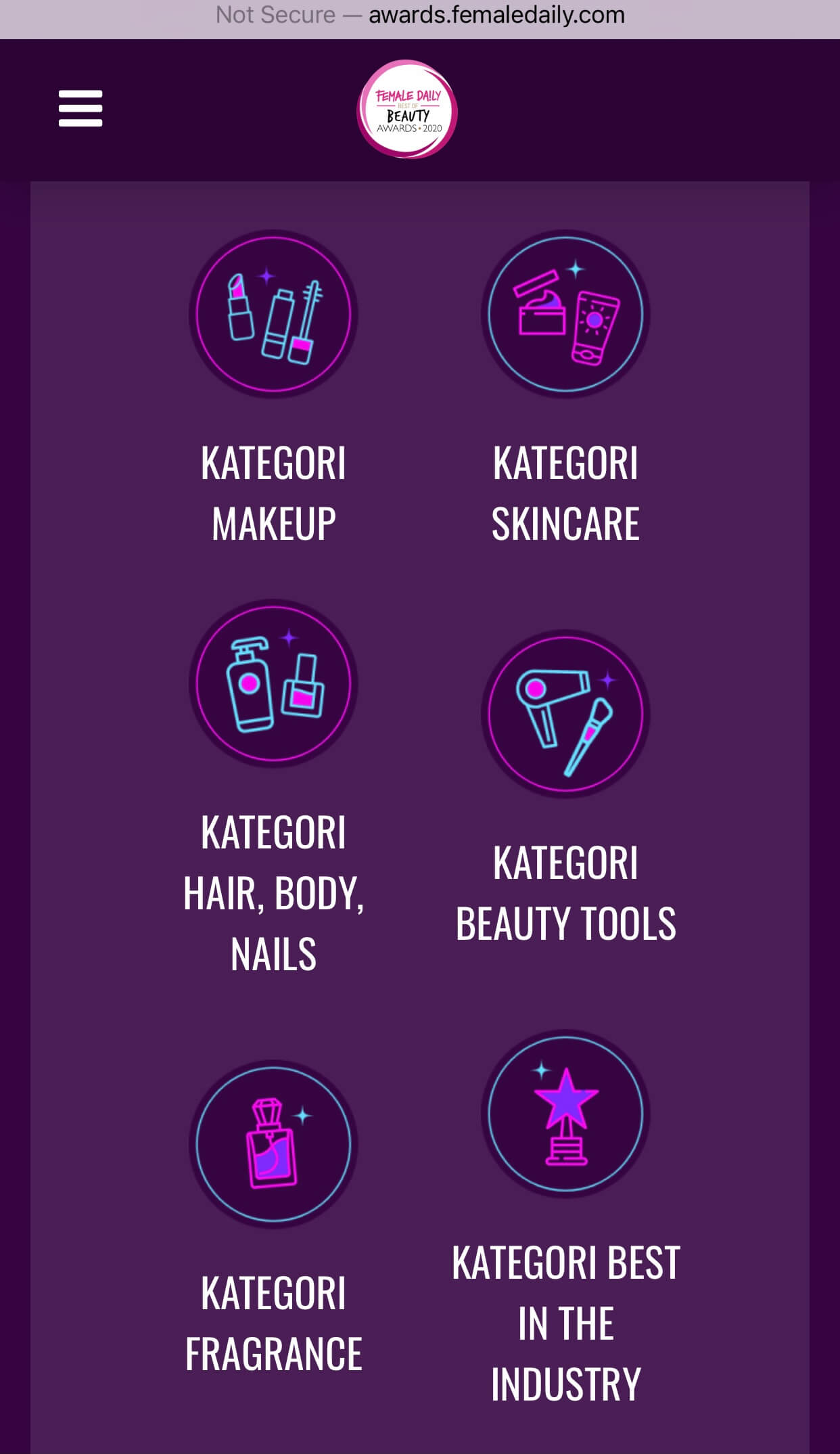 Vote HOLIKA HOLIKA di Female Daily Awards 2020