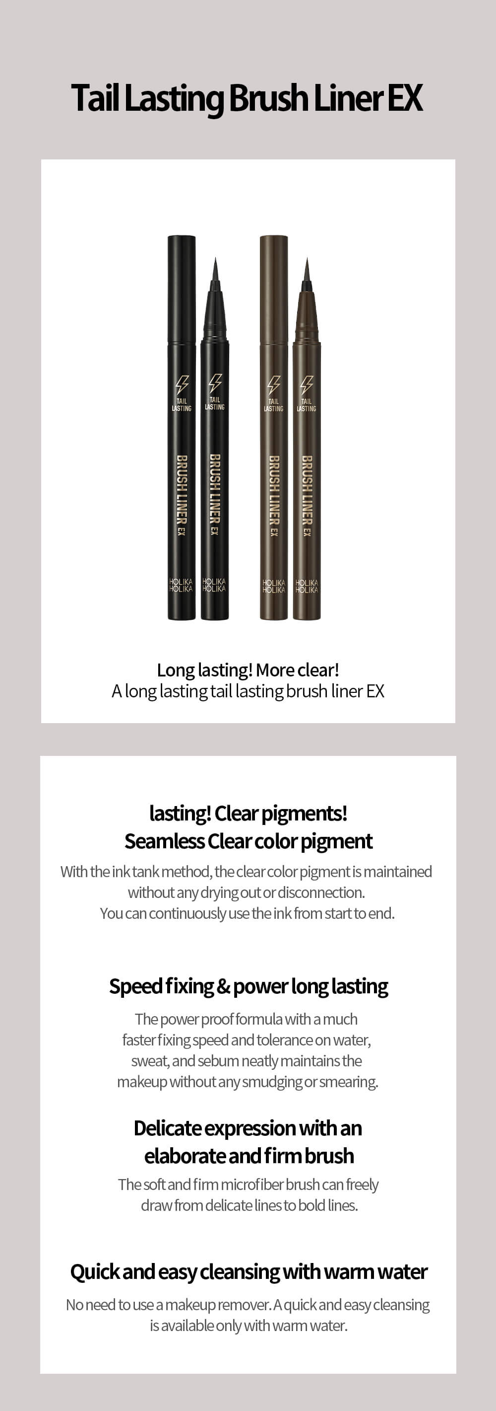 Eyeliner Spidol | Tail Lasting Brush Liner EX