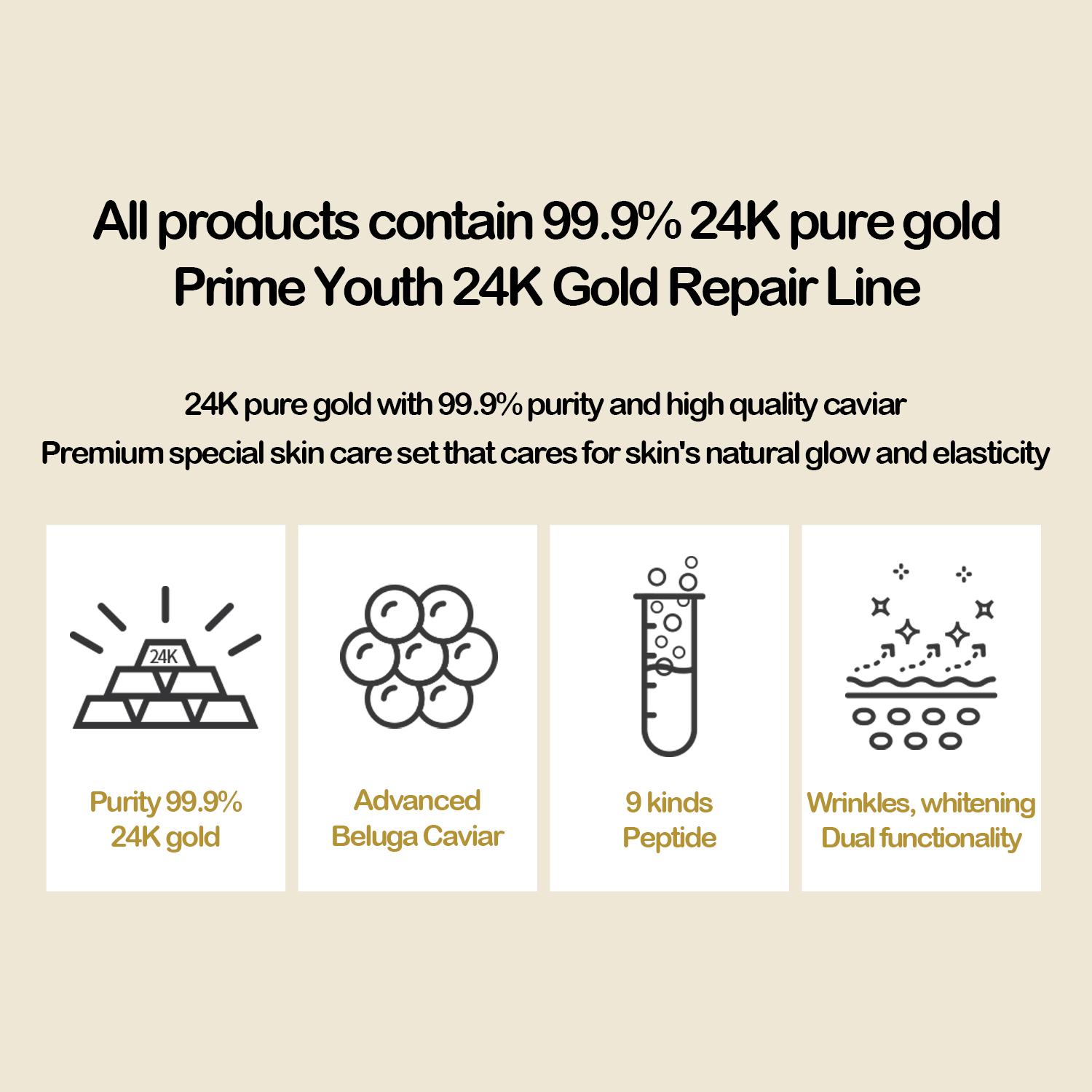 Pelembab Wajah Gold | Prime Youth 24k Gold Emulsion