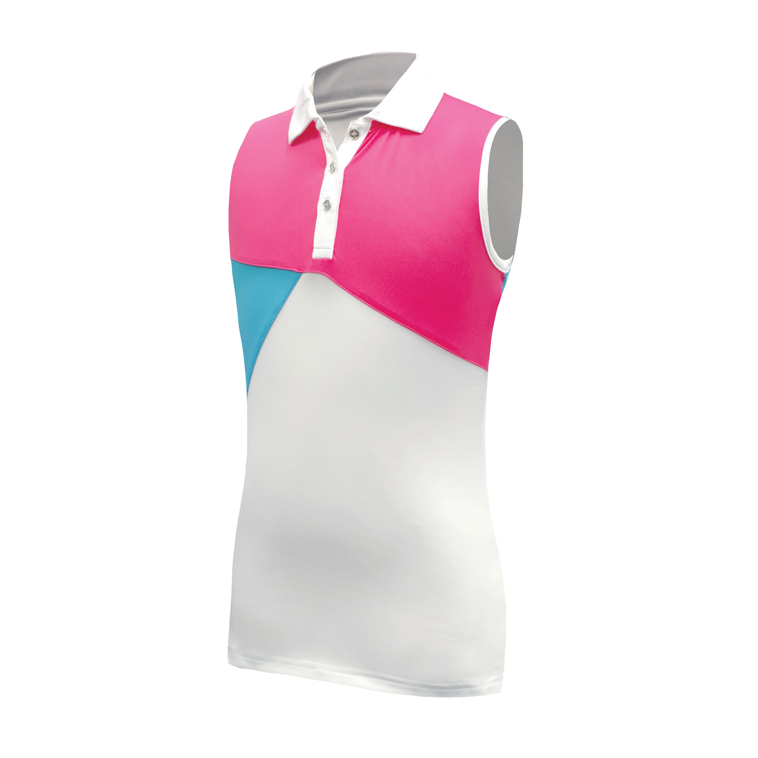 ladies pink sleeveless golf shirts