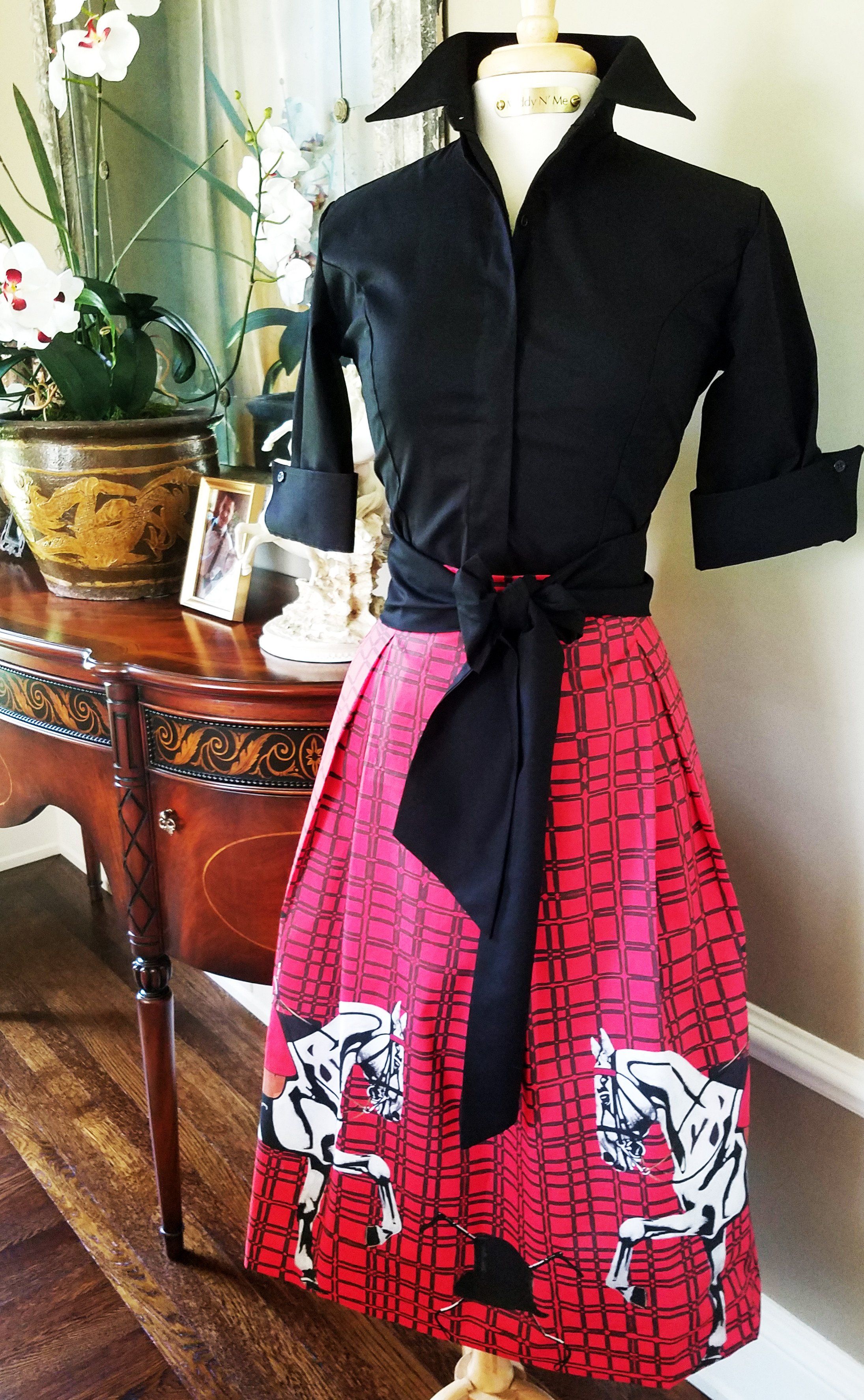 BLACKMORE SKIRT IN SCARLET - Middy N Me product image