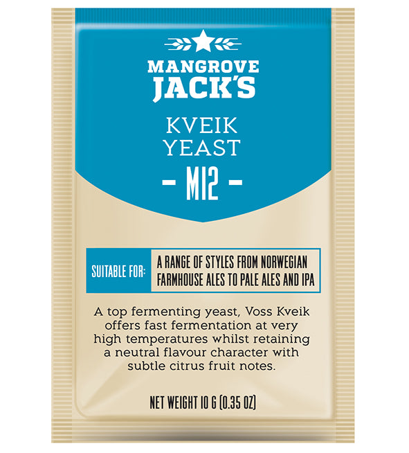 M12 Kveik Yeast - 10g – Mangrove Jack's